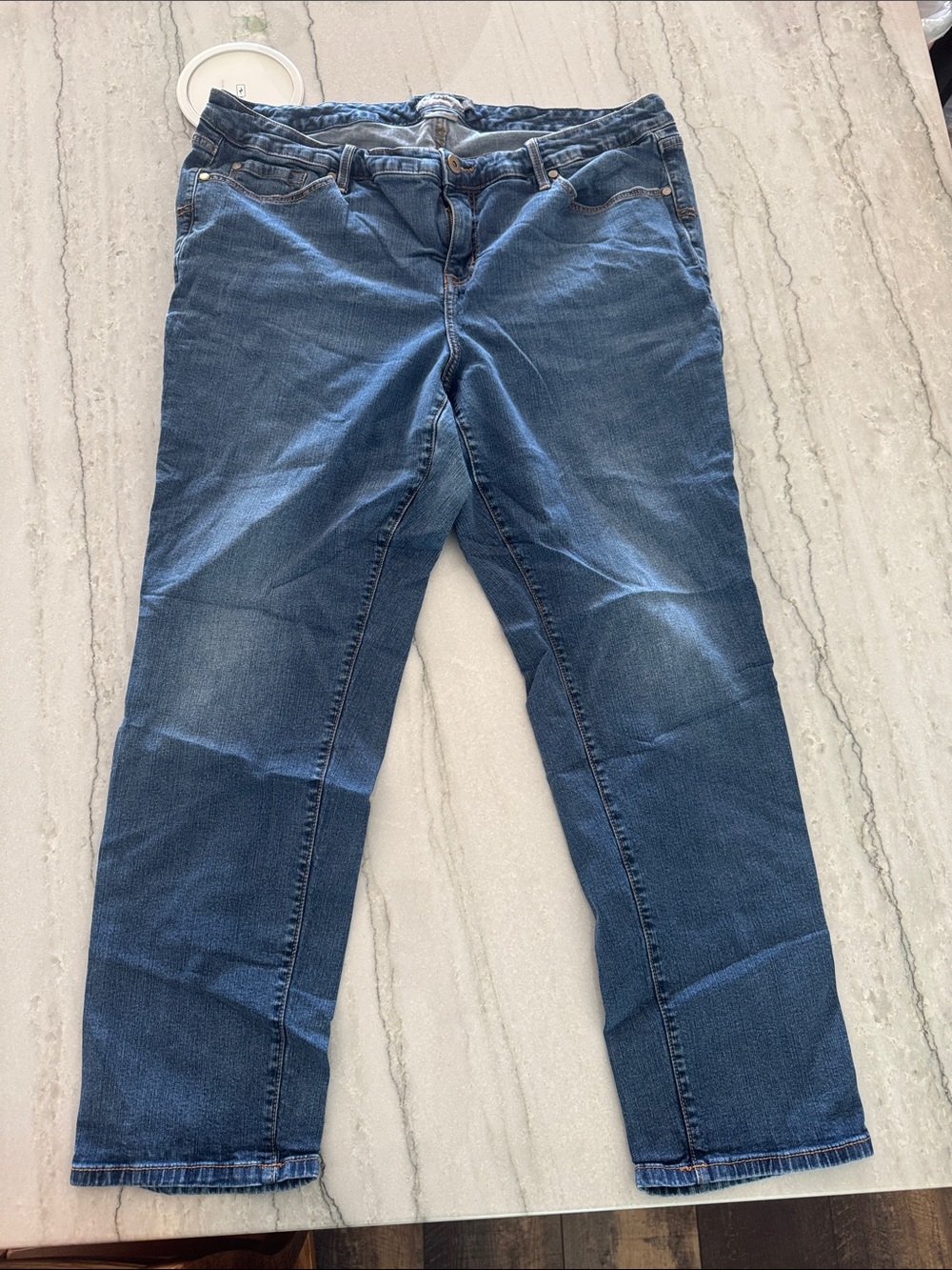 torrid Dark Blue Straight-Leg Jeans